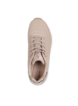 Zapatillas Skechers Uno Shimmer rosa para mujer