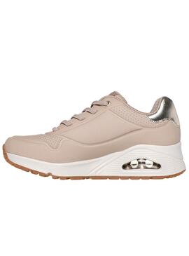 Zapatillas Skechers Uno Shimmer rosa para mujer
