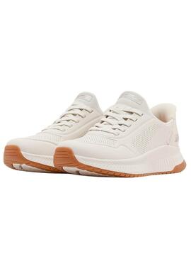 Zapatillas Skechers Bobs Squad 4 blanco para mujer
