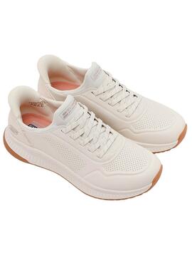 Zapatillas Skechers Bobs Squad 4 blanco para mujer
