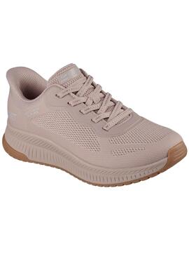 Zapatillas Skechers Bobs Squad 4 rosa para mujer
