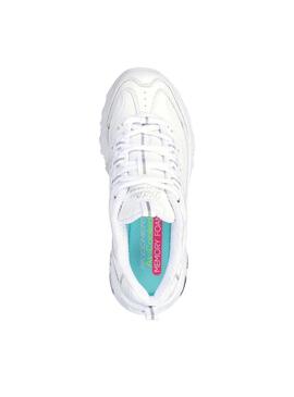 Zapatillas Skechers D Lites blanco para mujer
