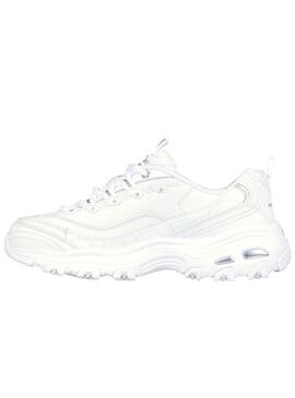 Zapatillas Skechers D Lites blanco para mujer
