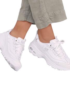 Zapatillas Skechers D Lites blanco para mujer

