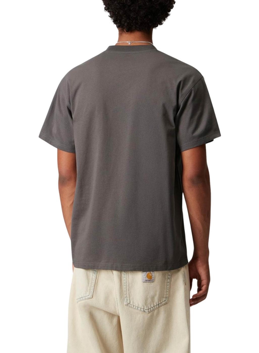 Camiseta Carhartt Script gris para hombre
