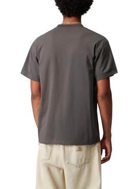 Camiseta Carhartt Script gris para hombre