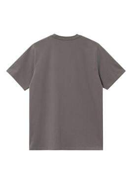 Camiseta Carhartt Script gris para hombre