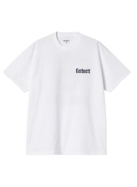 Camiseta Carhartt Schooling blanco para hombre