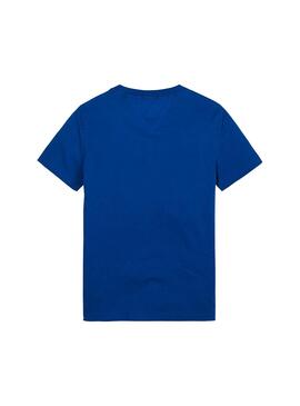 Camiseta Tommy Hilfiger Essential Azul Electrico