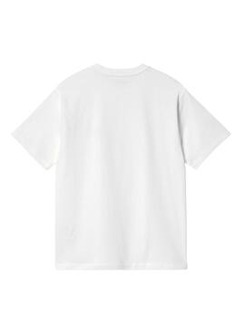 Camiseta Carhartt American Script blanco para mujer