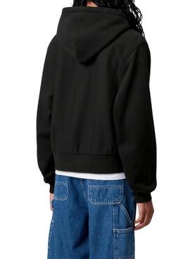 Sudadera con cremallera Carhartt negro para mujer