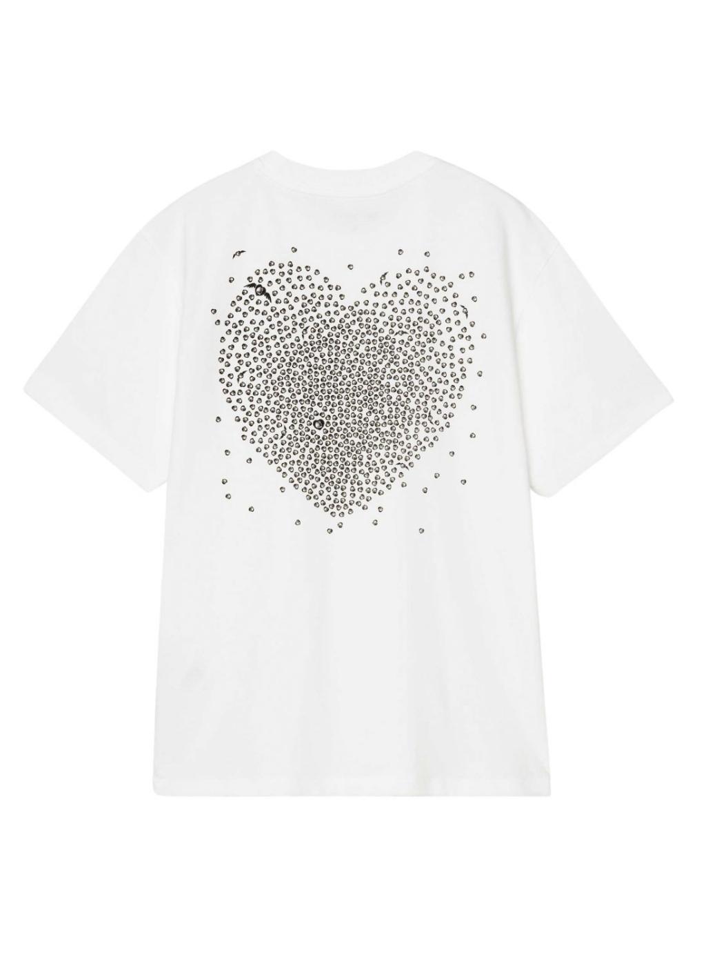 Camiseta Carhartt Heart blanco para mujer