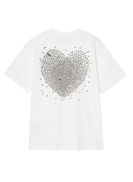 Camiseta Carhartt Heart blanco para mujer