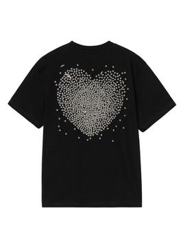Camiseta Carhartt Heart negro para mujer
