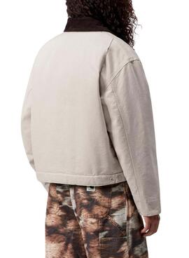Cazadora Carhartt Detroit beige para mujer