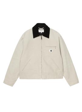 Cazadora Carhartt Detroit beige para mujer