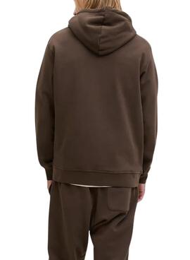 Sudadera Jack and Jones Soho marrón para hombre