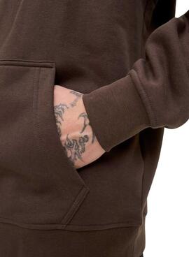 Sudadera Jack and Jones Soho marrón para hombre
