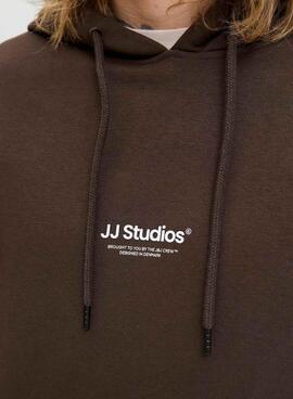 Sudadera Jack and Jones Soho marrón para hombre