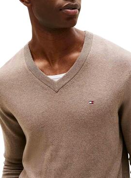 Jersey Tommy Hilfiger Cashmere beige para hombre