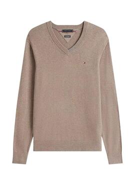 Jersey Tommy Hilfiger Cashmere beige para hombre