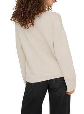 Jersey Only Whitney beige para mujer