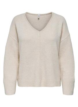 Jersey Only Whitney beige para mujer