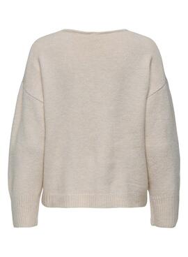 Jersey Only Whitney beige para mujer