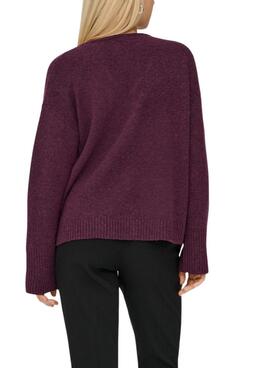 Jersey Only Whitney granate para mujer