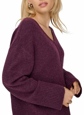 Jersey Only Whitney granate para mujer