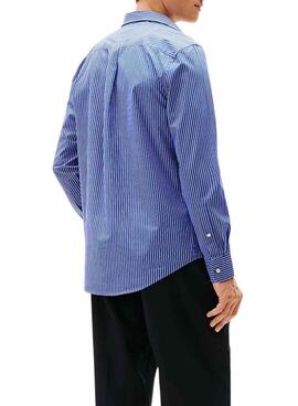 Camisa Tommy Hilfiger Hairline azul para hombre