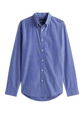 Camisa Tommy Hilfiger Hairline azul para hombre