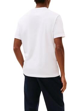 Camiseta Tommy Hilfiger Linear blanco para hombre