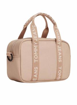 Bolso Tommy Jeans Daily Crossover beige para mujer