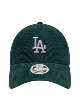 Gorra New Era Cord LA verde para mujer