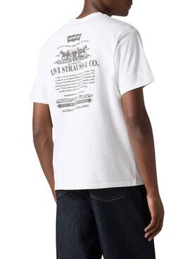 Camiseta Levis Vintage blanco para hombre