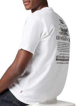 Camiseta Levis Vintage blanco para hombre