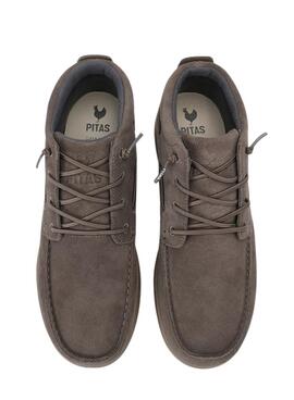 Botines Walkin Pitas Timor Suede gris para hombre