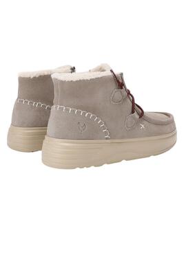 Botas Walkin Pitas Sydney beige para mujer