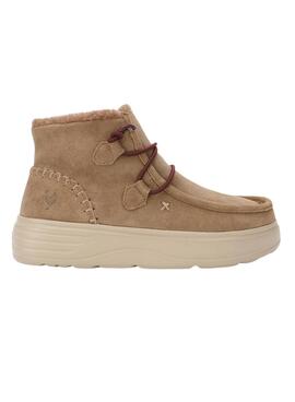 Botas Walkin Pitas Sydney camel para mujer