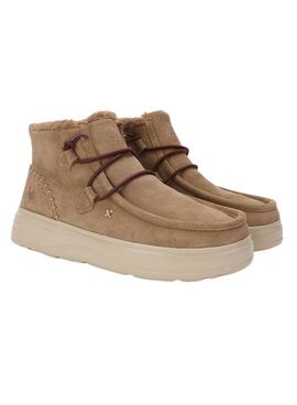 Botas Walkin Pitas Sydney camel para mujer
