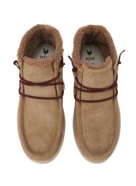 Botas Walkin Pitas Sydney camel para mujer