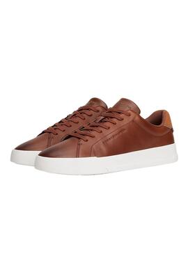 Zapatillas Tommy Hilfiger Court marrón para hombre