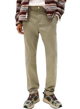 Pantalón Tommy Jeans Austin Chino verde para hombre