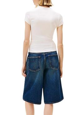 Camiseta Tommy Jeans Rose blanco para mujer

