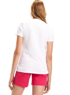 Camiseta Tommy Jeans Outline Signature Blanco