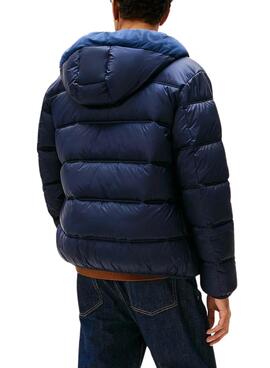 Cazadora Tommy Jeans Hooded Logo azul para hombre
