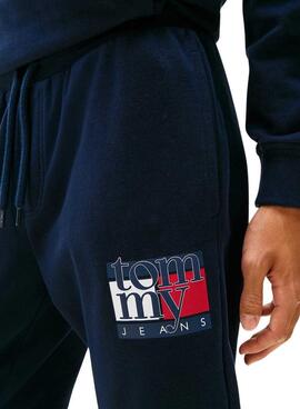 Pantalón chándal Tommy Jeans Jogger azul para hombre