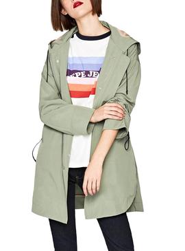 Parka Pepe Jeans Loretta Verde Mujer