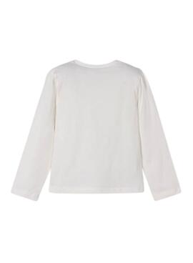 Camiseta Mayoral muñecas blanco para niña